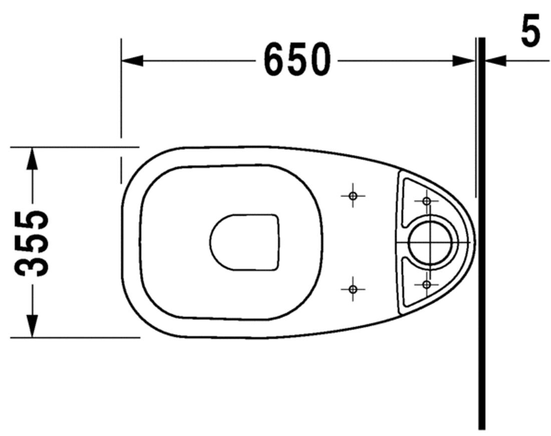 Slika od D-Code Toilet close-coupled