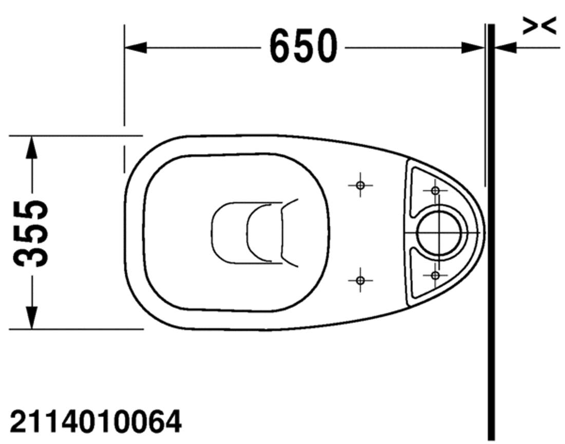 Slika od D-Code Toilet close-coupled