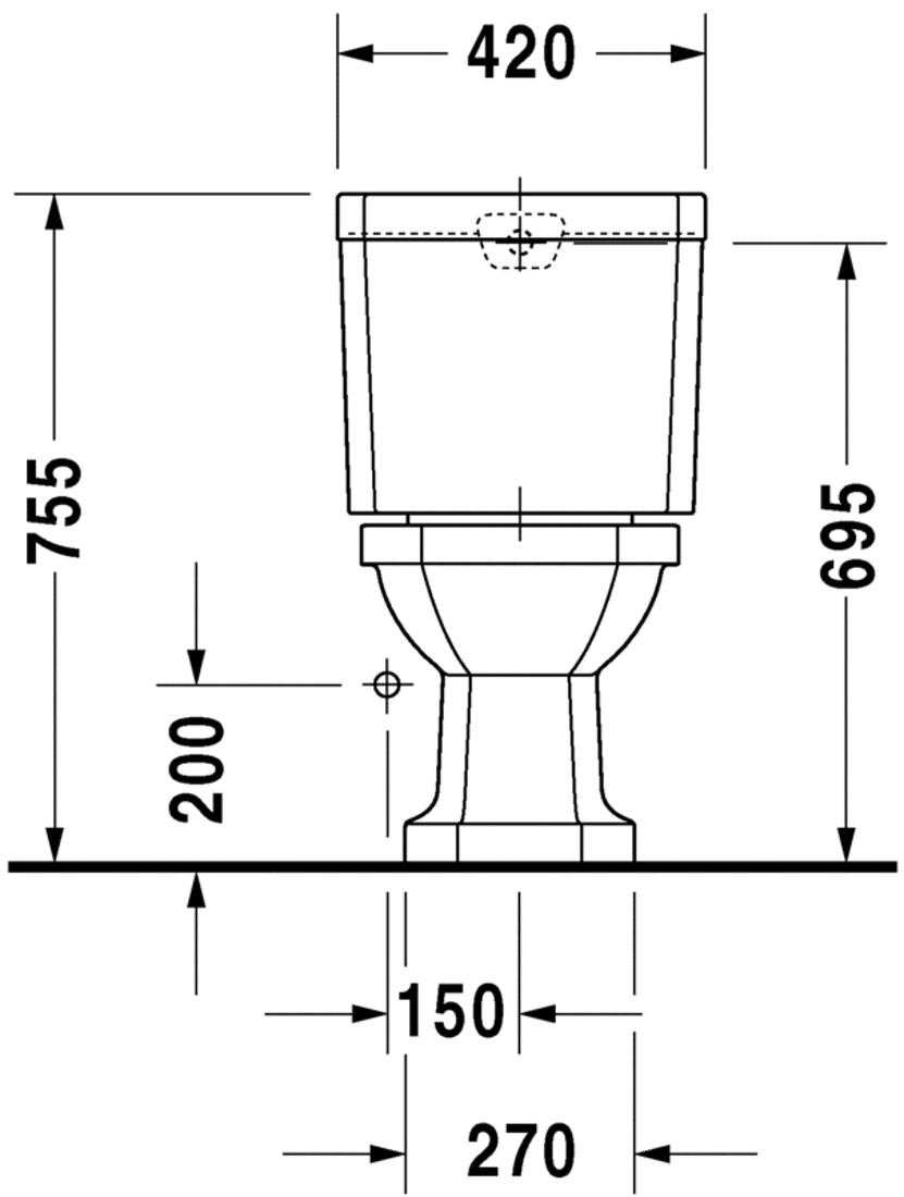 Slika od 1930 Series Two-piece toilet