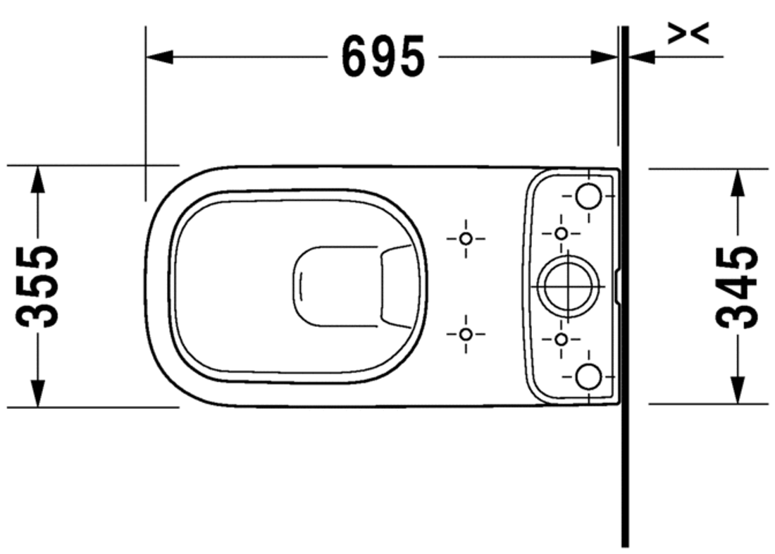 Slika od D-Code Toilet close-coupled