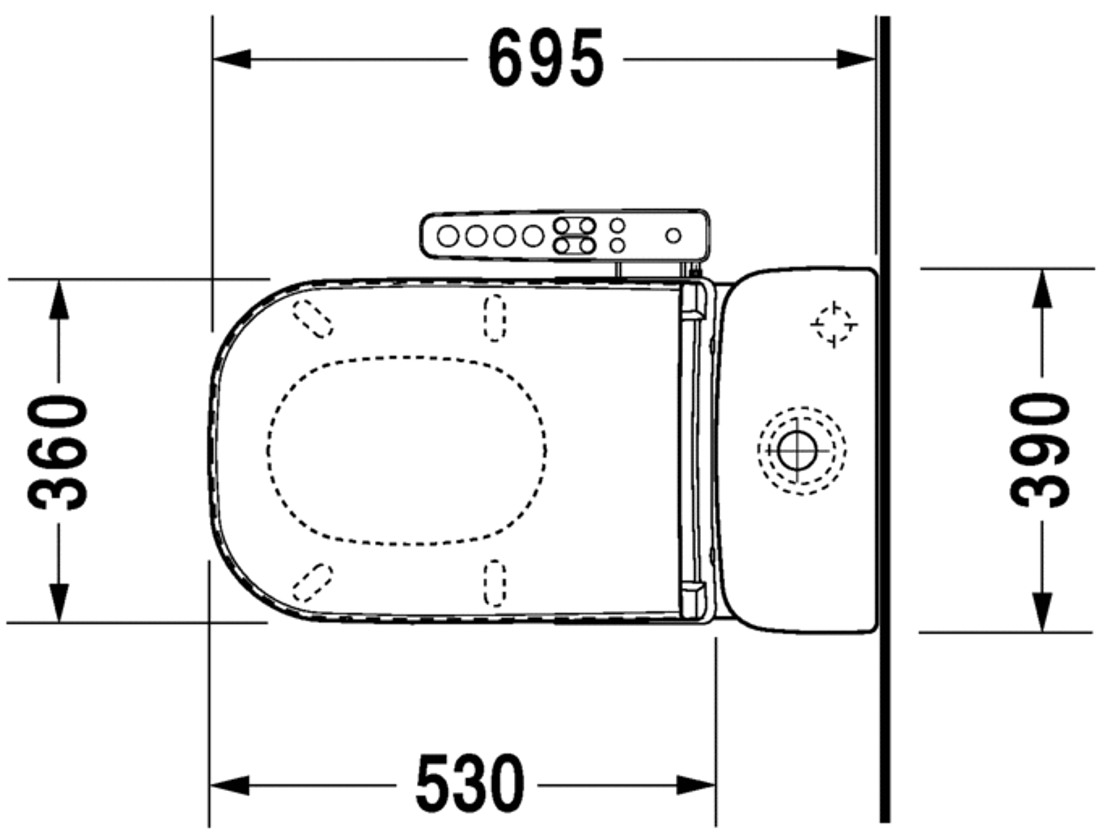 Slika od D-Code Toilet close-coupled