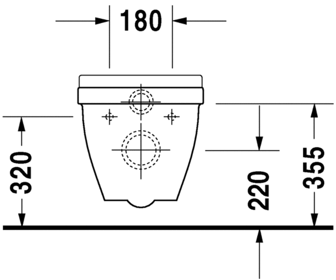Slika od Starck 3 Toilet wall mounted