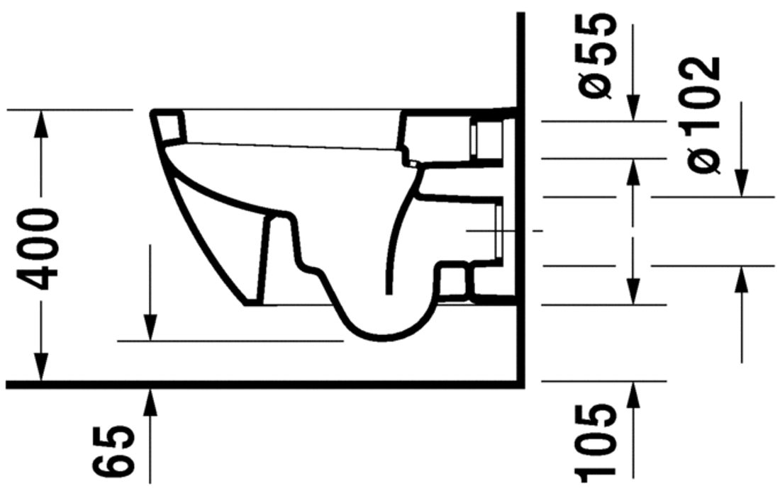 Slika od Happy D.2 Toilet wall mounted