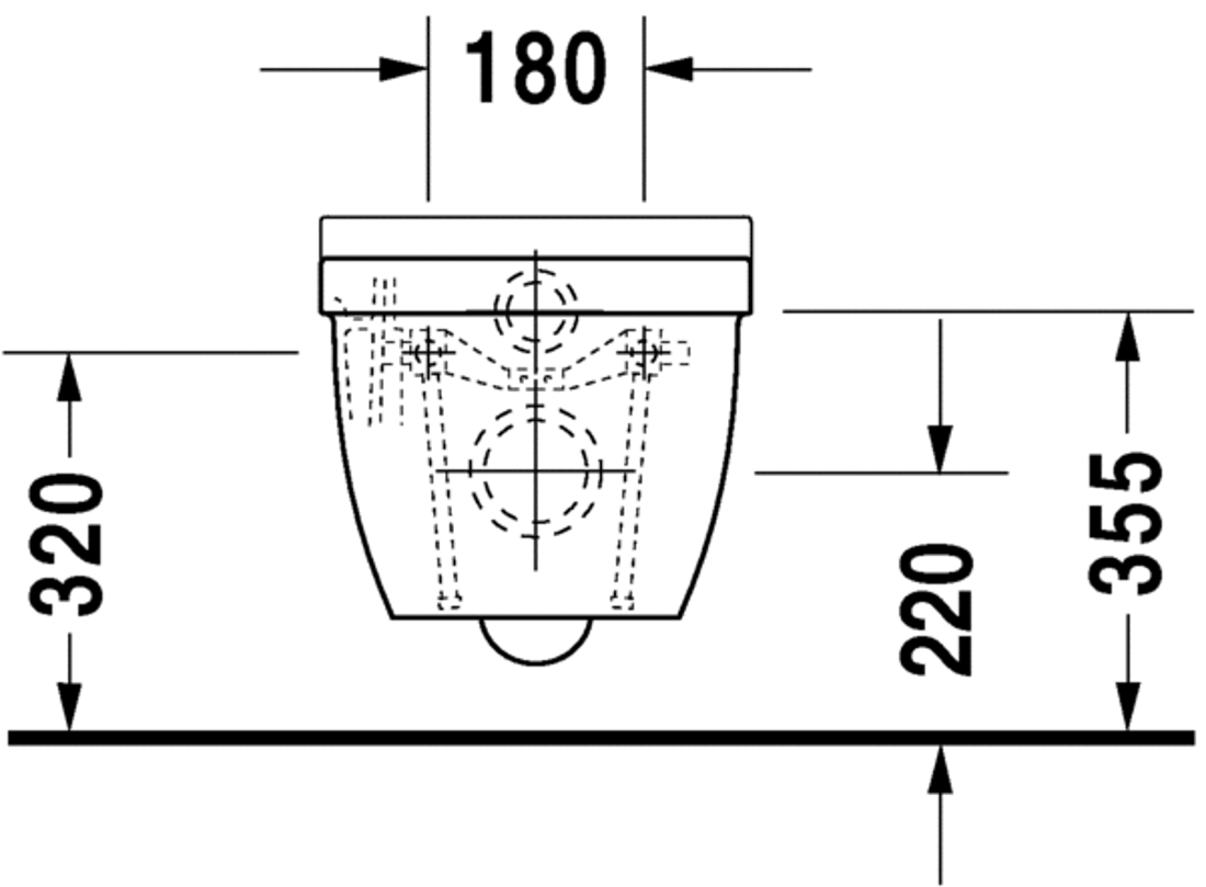 Slika od Starck 3 Toilet wall mounted
