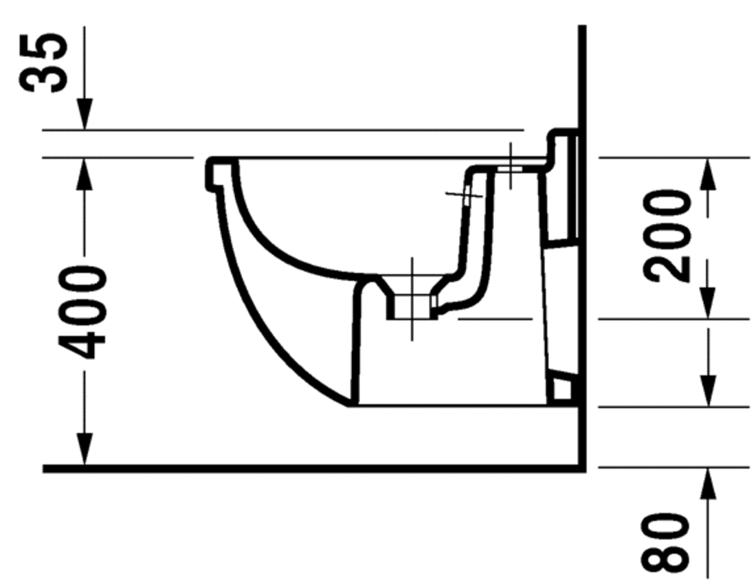 Slika od Starck 3 Bidet wall mounted Compact