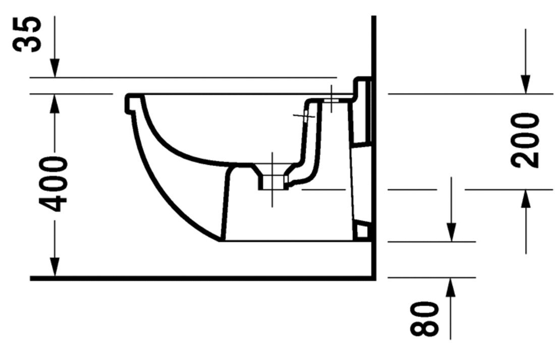 Slika od Starck 3 Bidet wall mounted