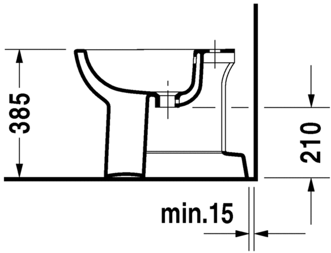 Slika od D-Code Bidet floor standing