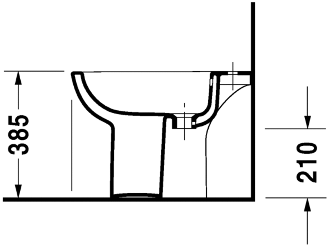 Slika od D-Code Bidet floor standing