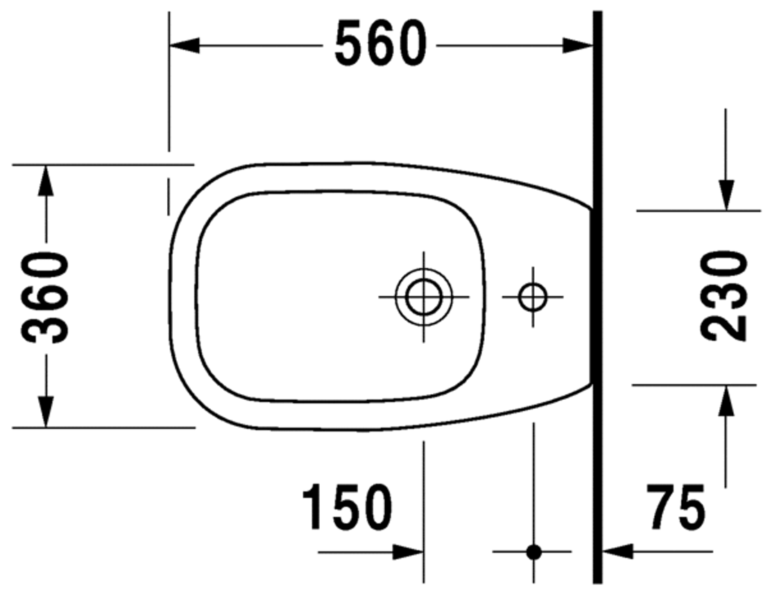 Slika od D-Code Bidet floor standing