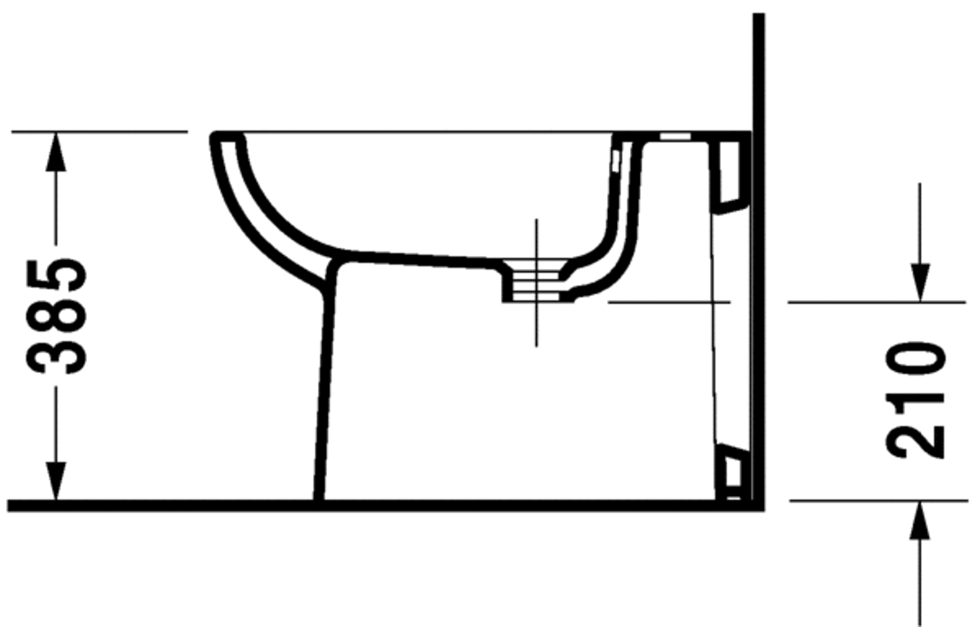 Slika od D-Code Bidet floor standing
