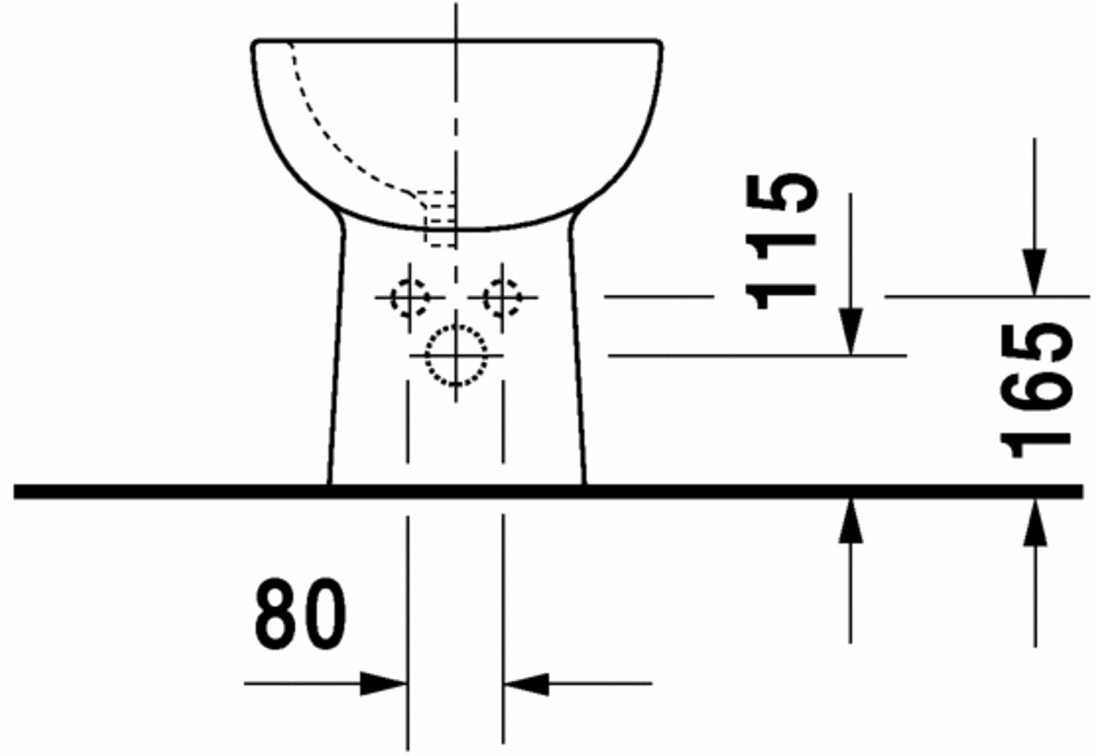 Slika od D-Code Bidet floor standing