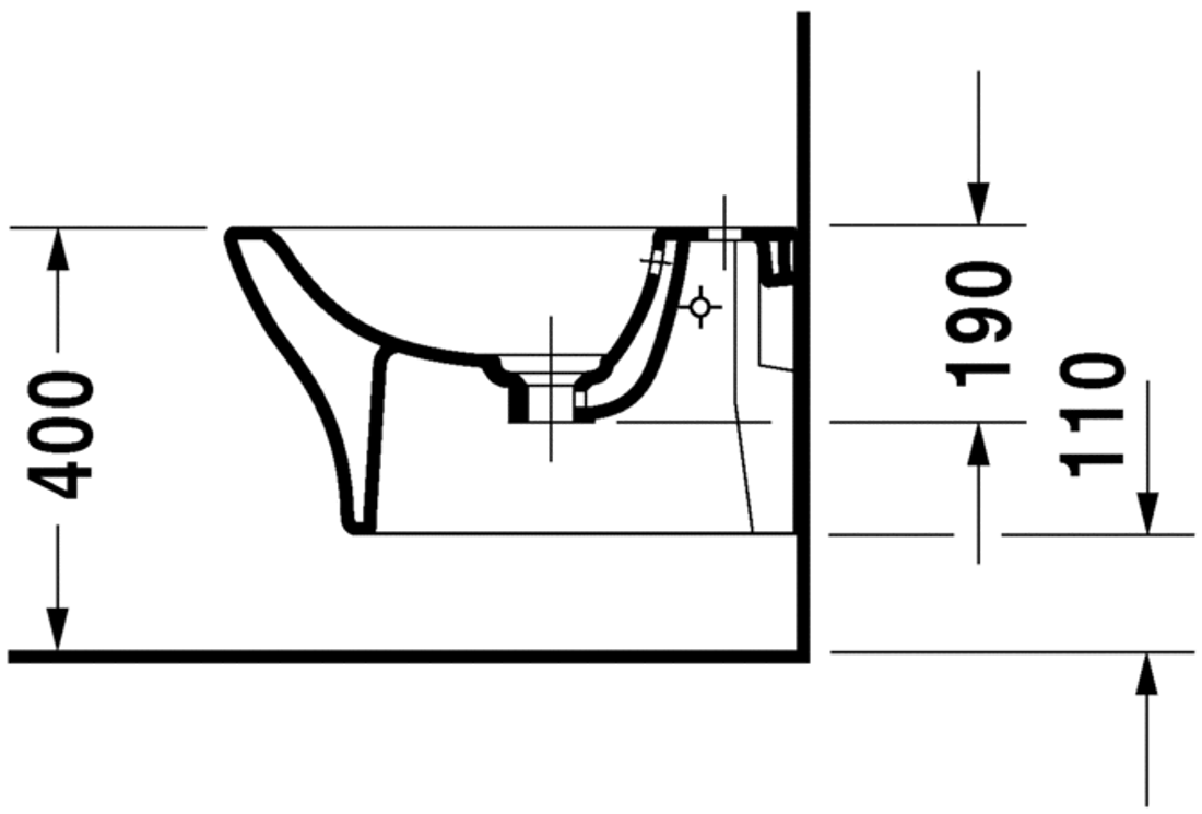 Slika od PuraVida Bidet wall mounted