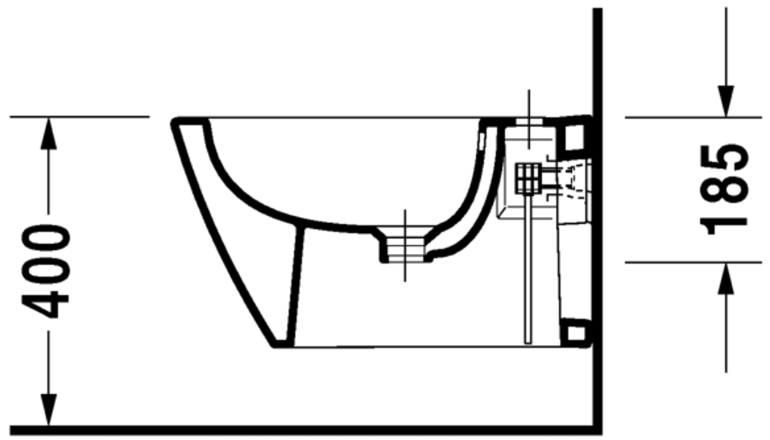 Slika od Starck 2 Bidet wall mounted