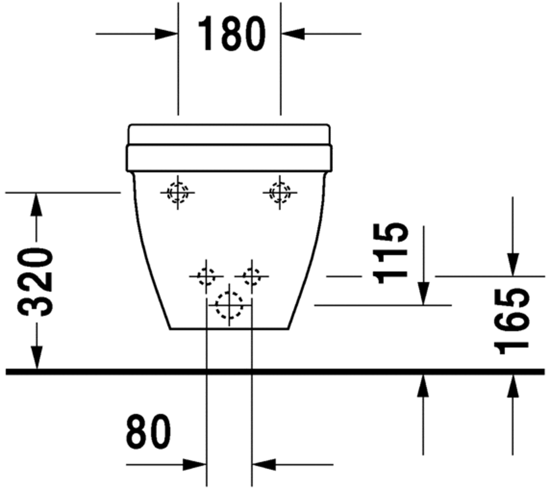 Slika od Starck 3 Bidet wall mounted