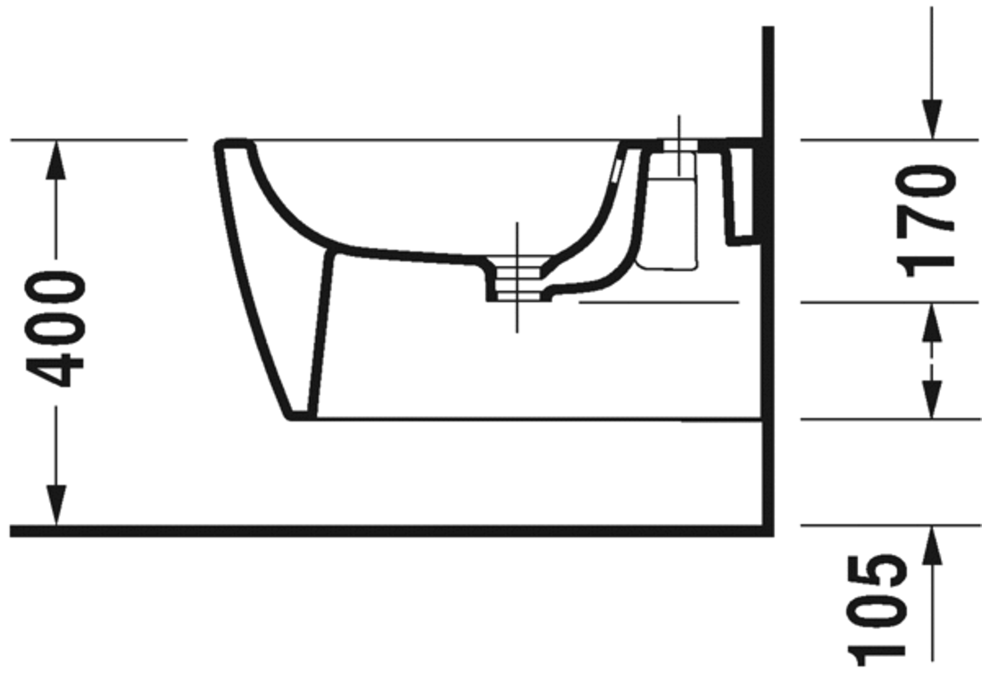 Slika od ME by Starck Bidet wall mounted