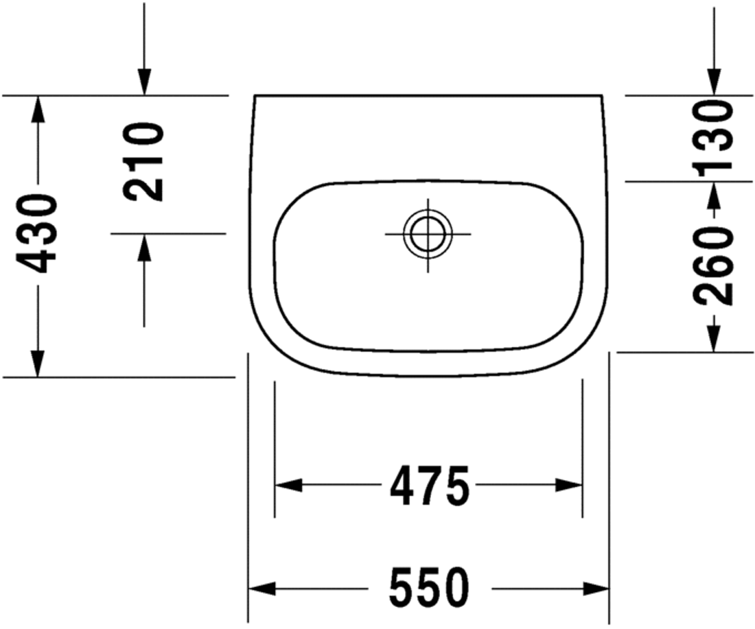 Slika od D-Code Washbasin Med 55