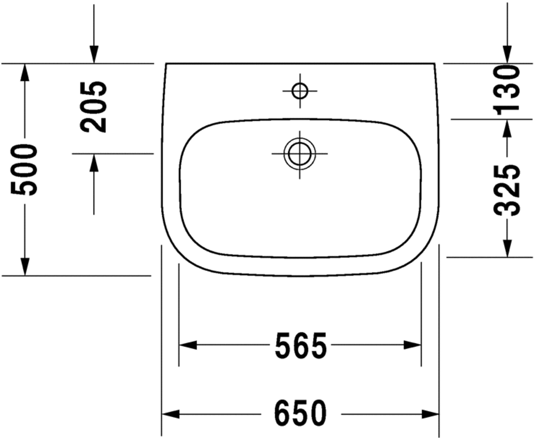 Slika od D-Code Washbasin Med 65
