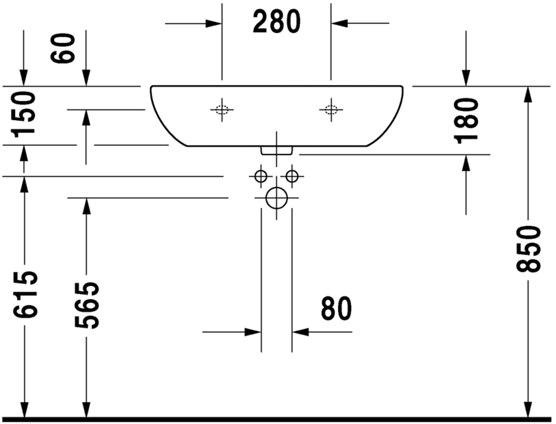 Slika od D-Code Washbasin Med 65