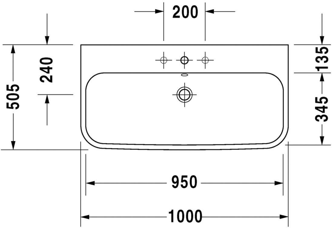 Slika od Happy D.2 Washbasin, furniture washbasin 100