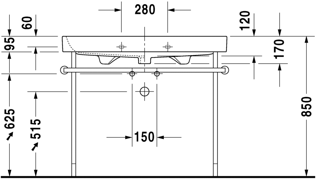 Slika od Happy D.2 Washbasin, furniture washbasin 100