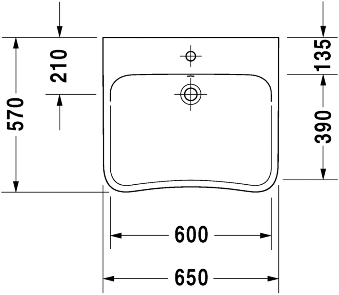 Slika od DuraStyle Washbasin 65