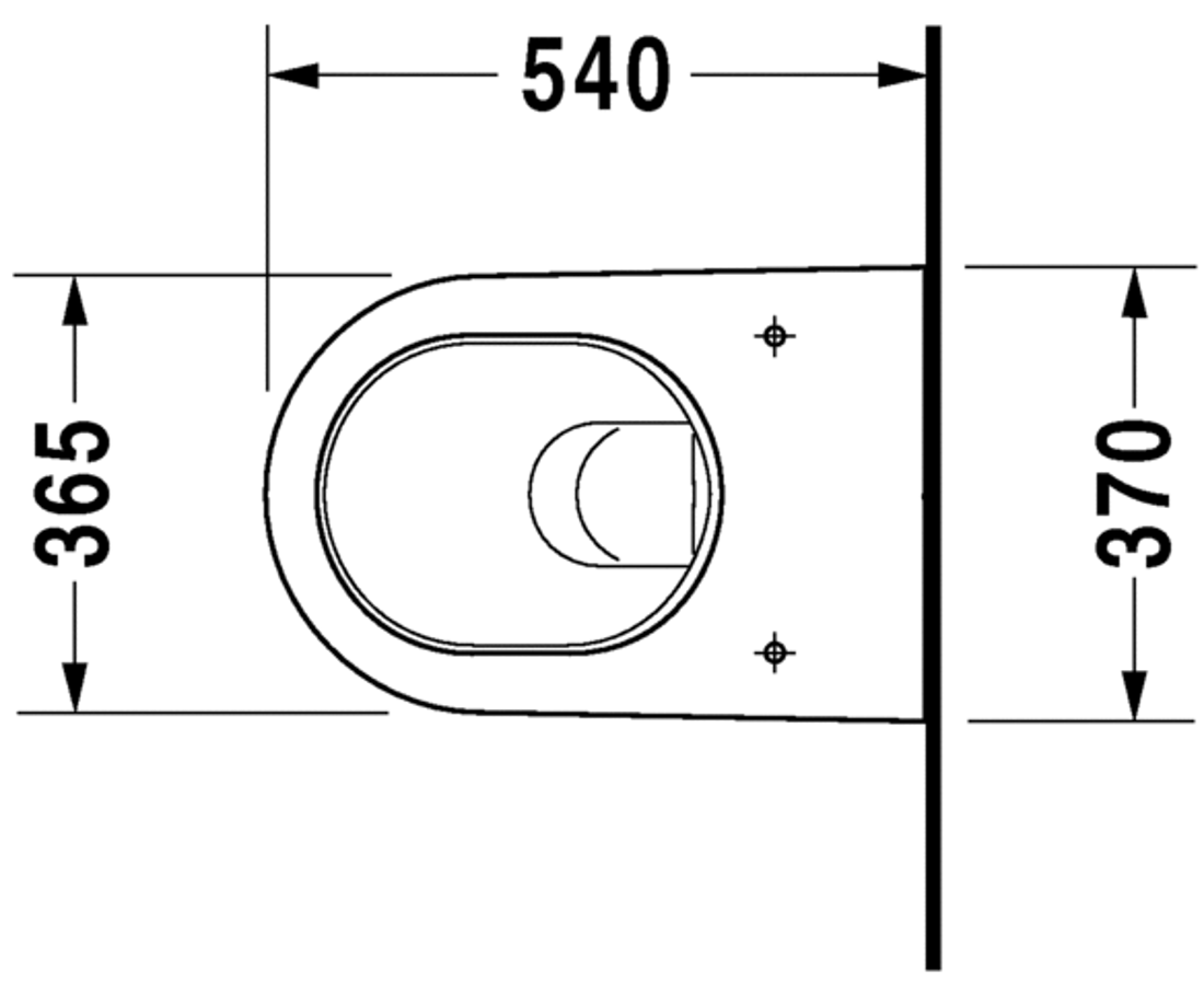 Slika od Starck 2 Toilet wall mounted