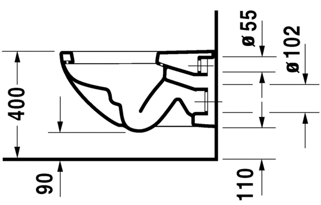 Slika od Architec Toilet wall mounted