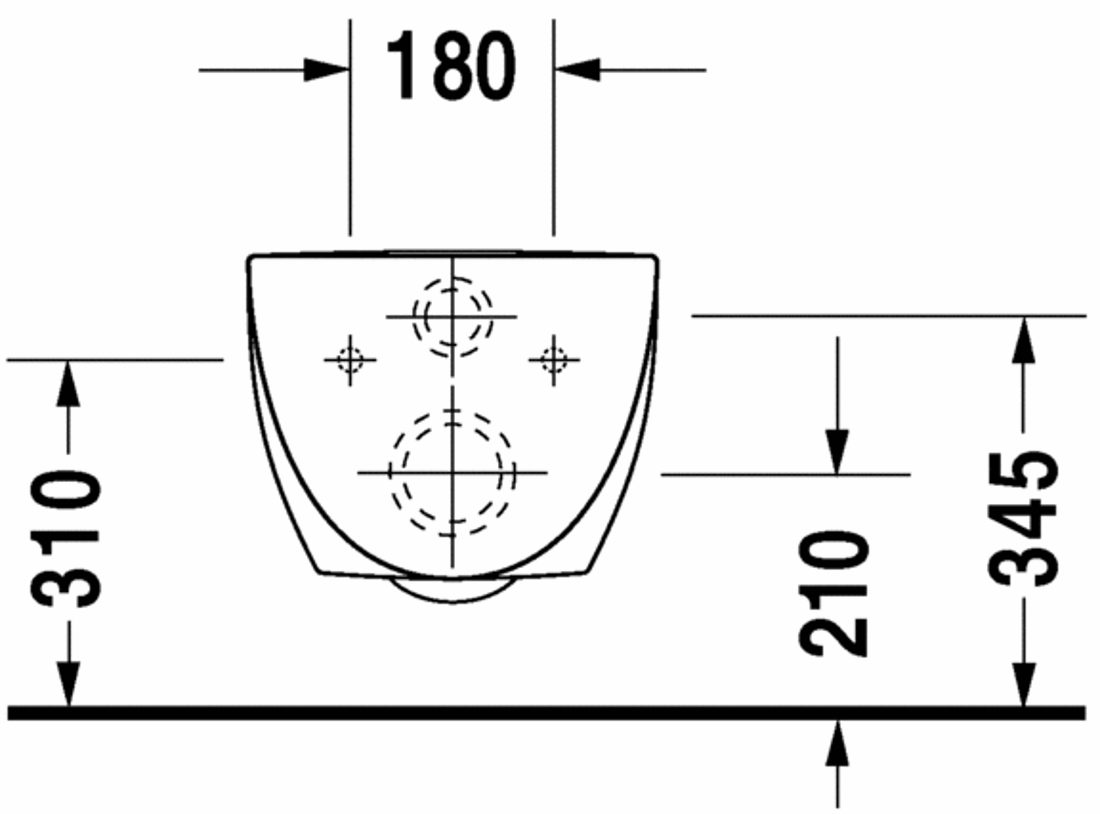 Slika od Architec Toilet wall mounted