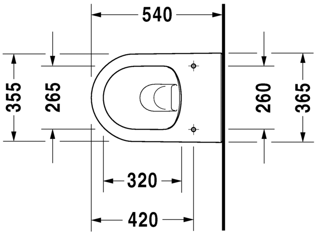 Slika od Darling New Toilet wall mounted Duravit Rimless®