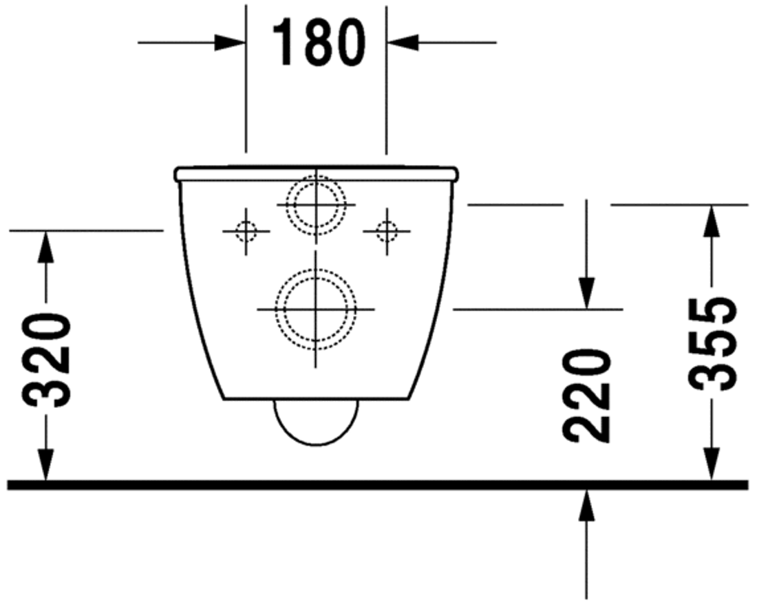 Slika od Darling New Toilet wall mounted Duravit Rimless®