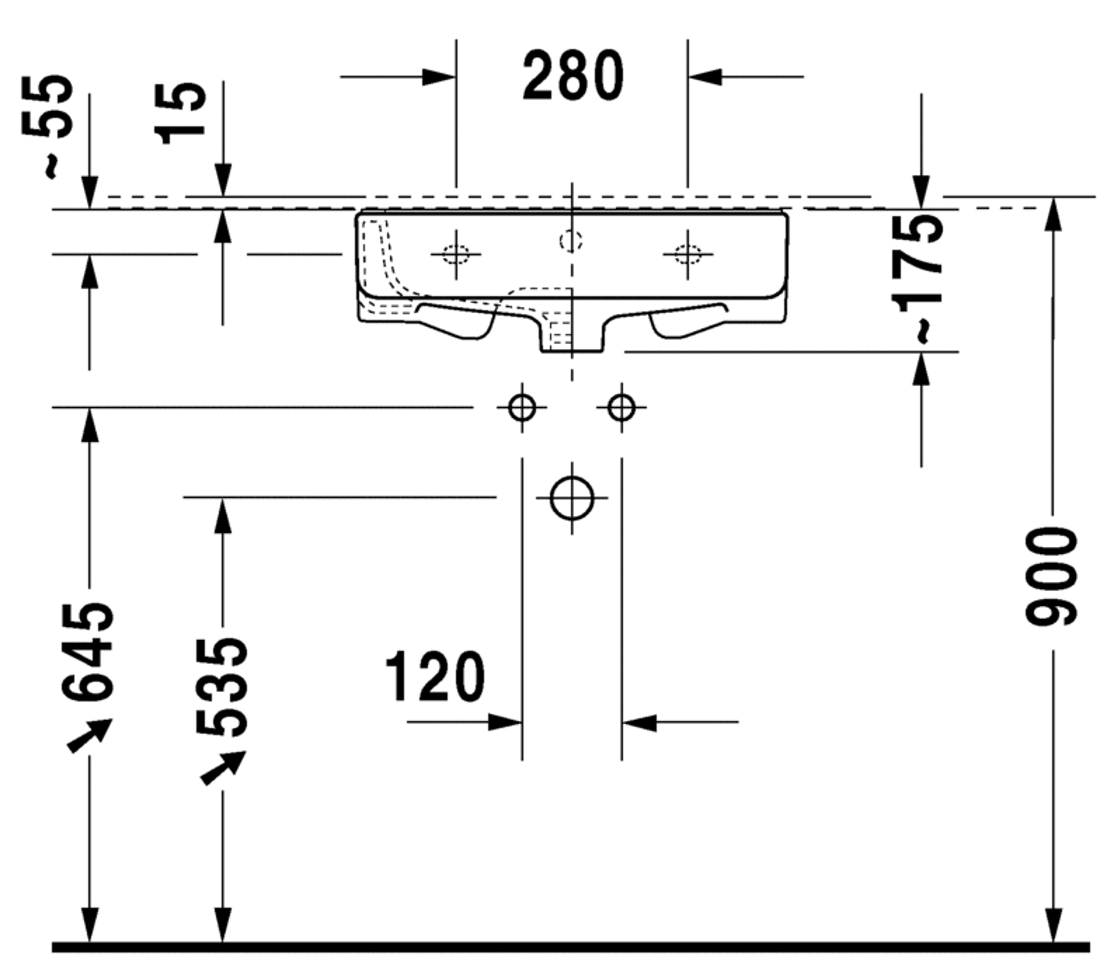 Slika od DuraStyle Washbasin 45