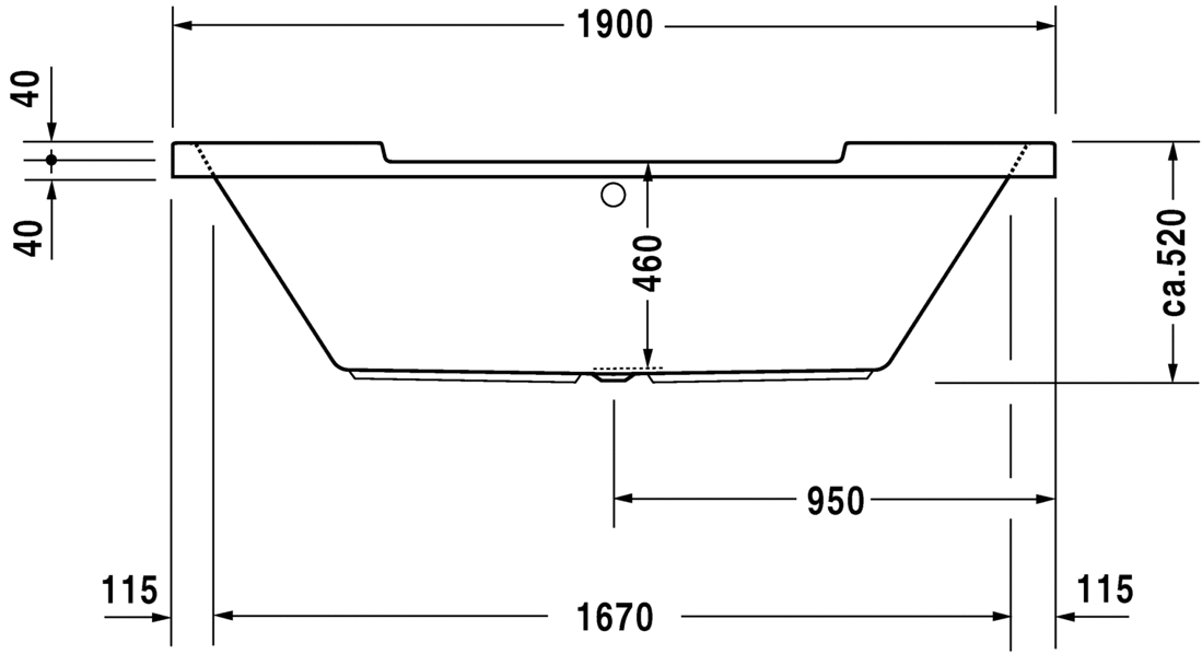 Slika od Starck tubs &amp; showers Bathtub