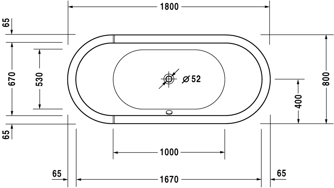 Slika od Starck tubs &amp; showers Bathtub