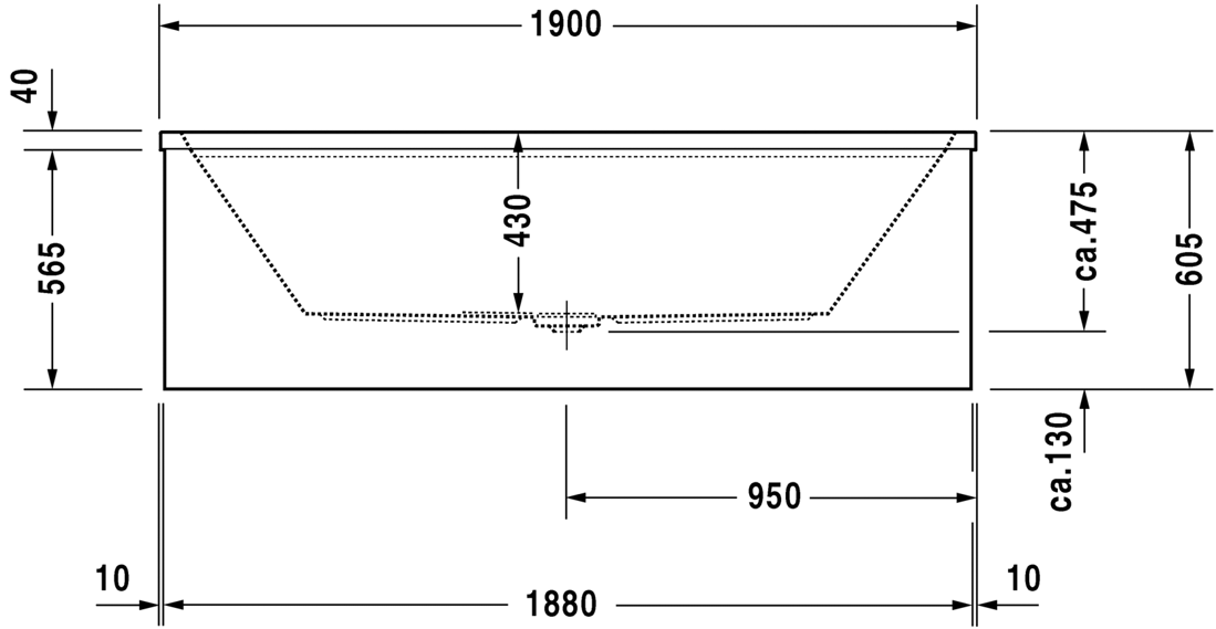 Slika od 2nd floor Bathtub with support frame