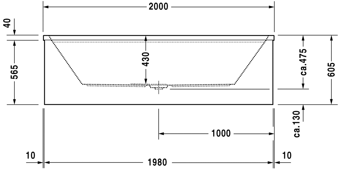 Slika od 2nd floor Bathtub with support frame