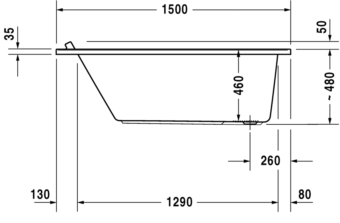 Slika od Starck tubs &amp; showers Bathtub