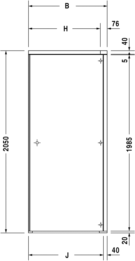 Slika od OpenSpace Shower screen, tap left