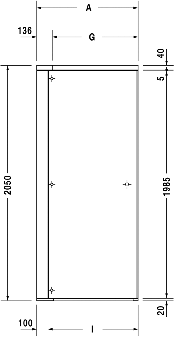 Slika od OpenSpace Shower screen, tap left