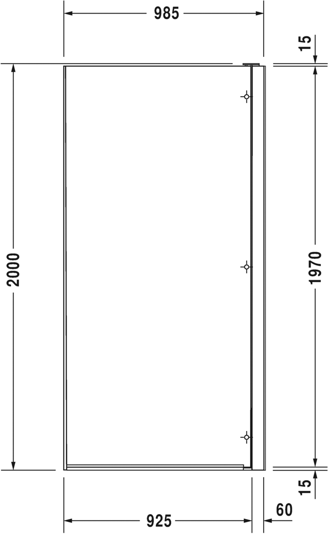 Slika od OpenSpace B Shower screen, tap left