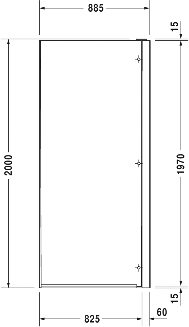 Slika od OpenSpace B Shower screen, tap left