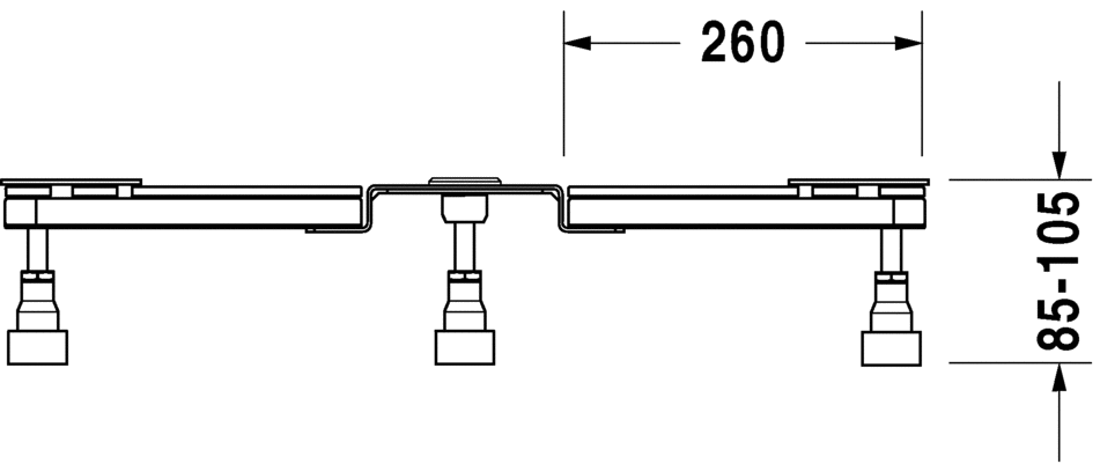 Slika od Support frame for shower trays