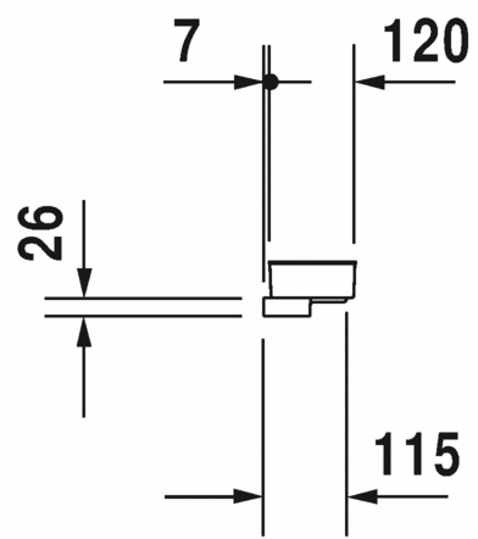 Slika od OpenSpace B Handle with shower basket