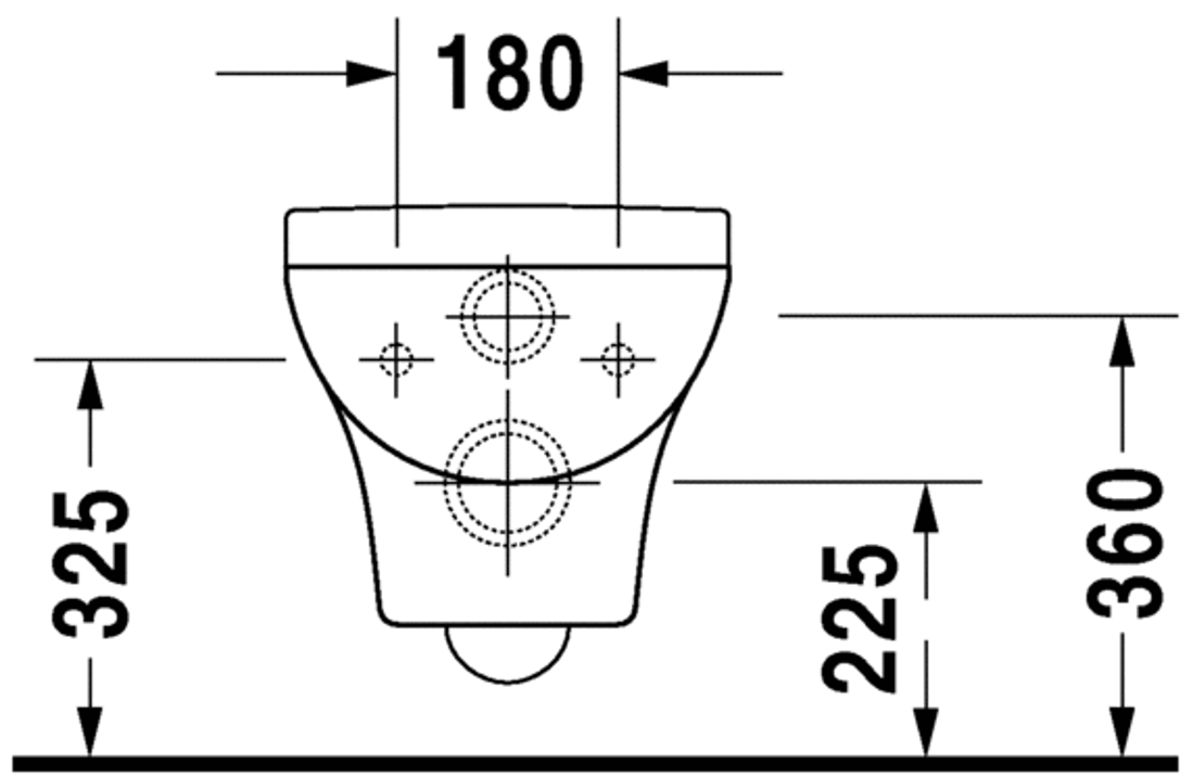 Slika od PuraVida Toilet wall mounted
