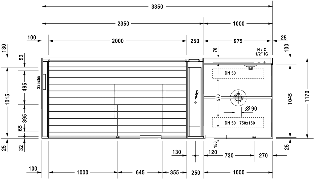 Slika od Inipi Inipi Ama Sauna, back-to-wall and corner version