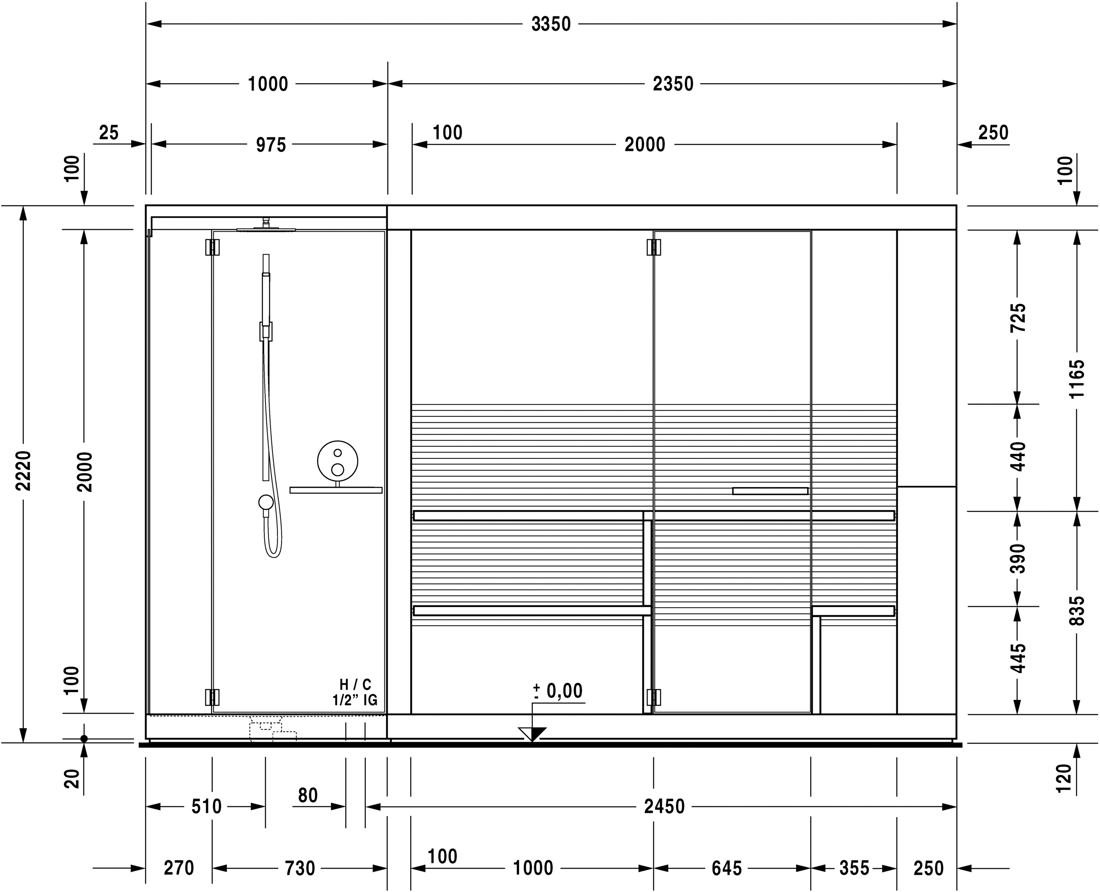 Slika od Inipi Inipi Ama Sauna, back-to-wall and corner version