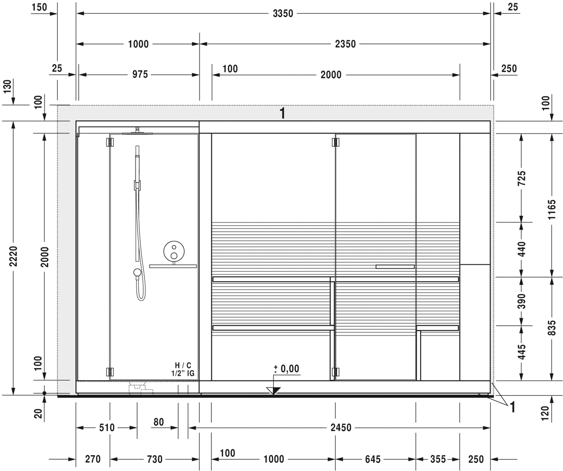 Slika od Inipi Inipi Ama Sauna, back-to-wall and corner version