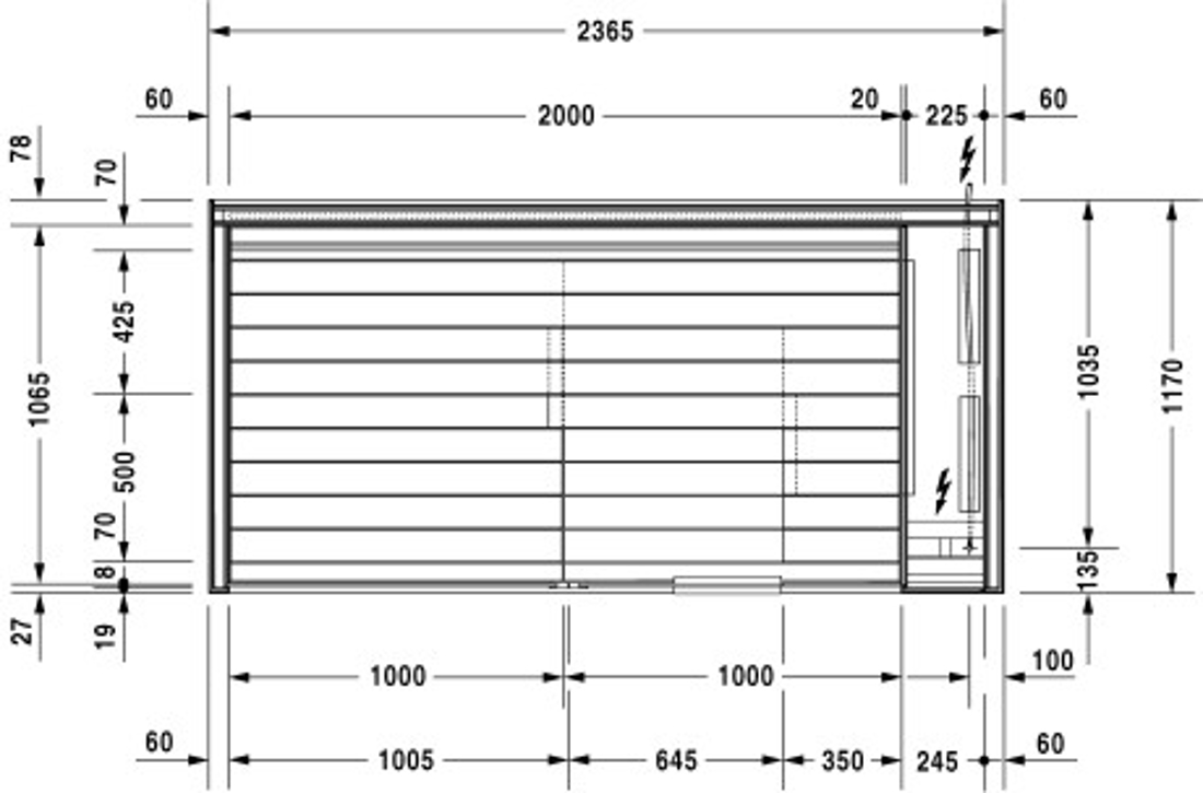 Slika od Inipi B Inipi B Sauna, corner and back-to-wall