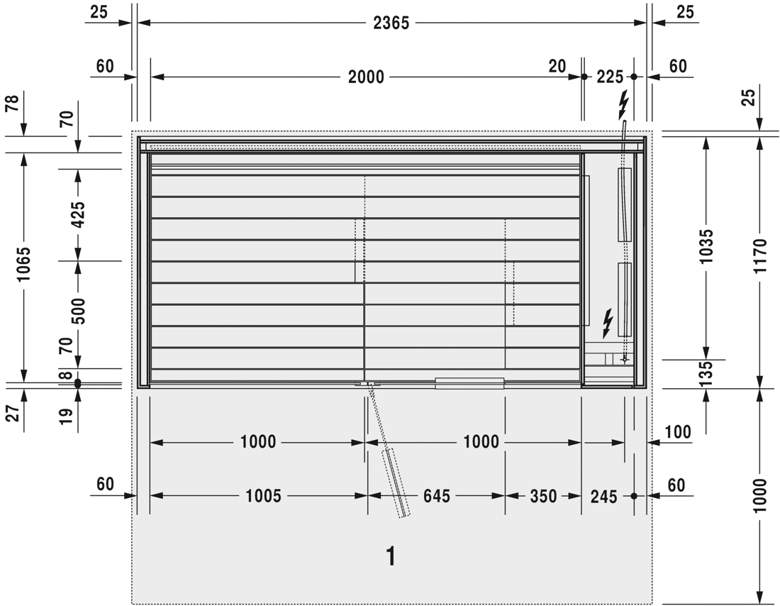 Slika od Inipi B Inipi B Sauna, corner and back-to-wall