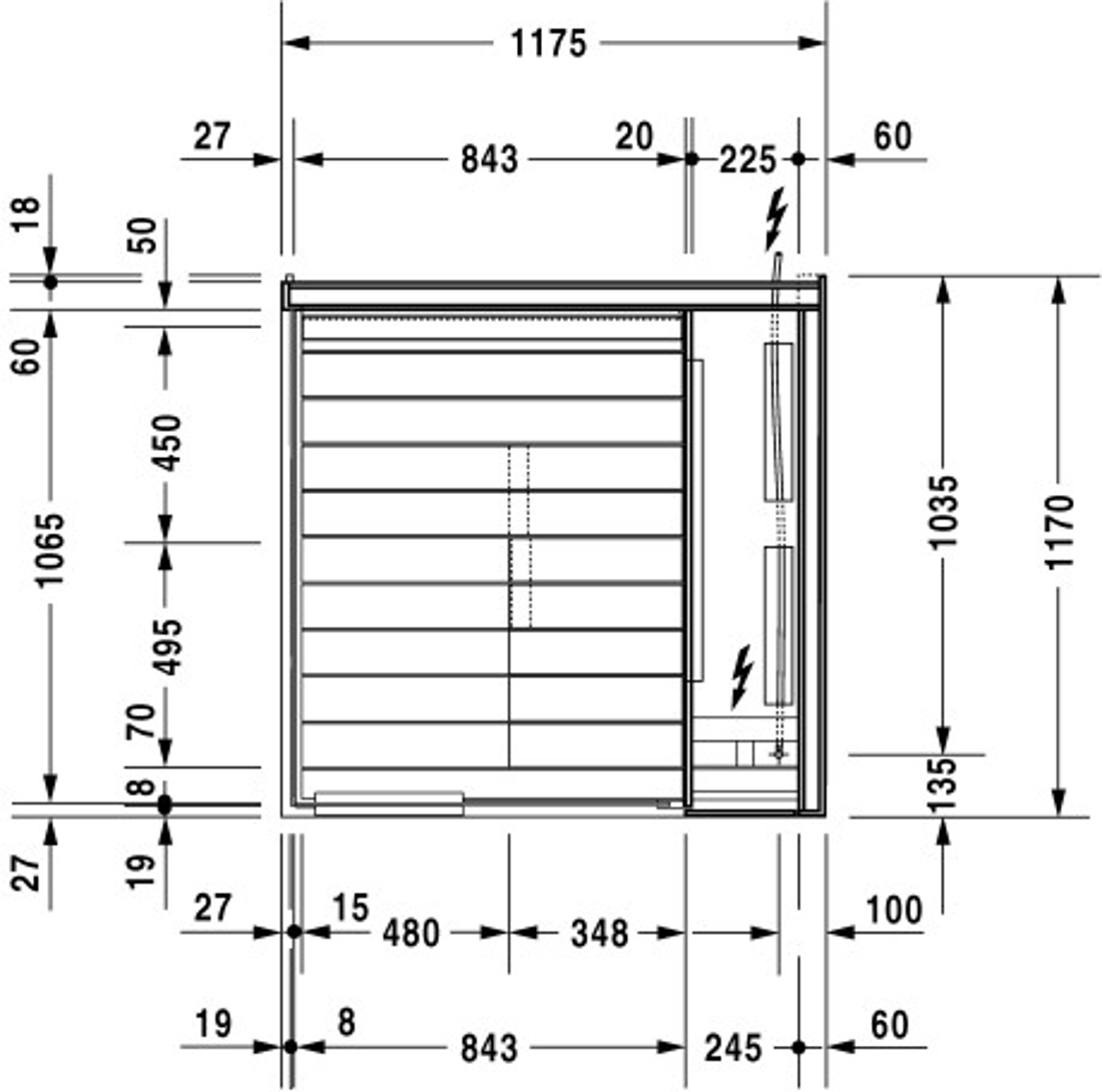 Slika od Inipi B Inipi B Super Compact Sauna, corner