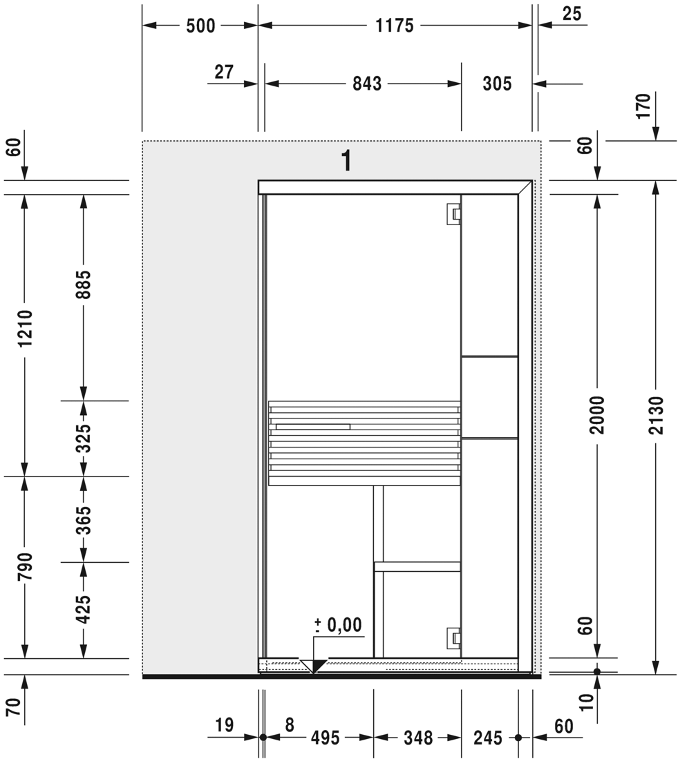 Slika od Inipi B Inipi B Super Compact Sauna, corner